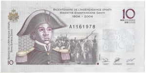 10 Gourdes(2004 Commemorativ Issue) Banknote