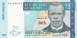 Malawi P45c (50 kwacha 31/10-2005) Banknote