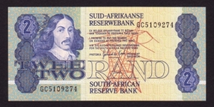 South Africa 1983 P-118d 2 Rand Banknote