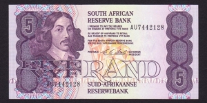 South Africa 1990 P-119e 5 Rand Banknote