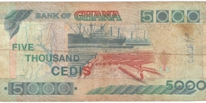 Banknote from Ghana