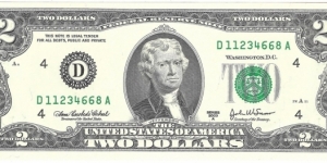 2 Dollars(Cleveland/ Ohio) Banknote