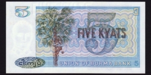 Banknote from Myanmar