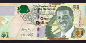 Bahamas 2008 P-71 1 Dollar Banknote