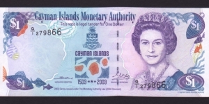 Cayman Islands 2003 P-30 1 Dollar Banknote