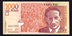 Colombia 2008 P-NEW 1000 Pesos Banknote