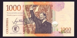 Banknote from Colombia