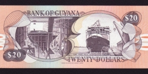 Banknote from Guyana