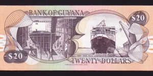 Banknote from Guyana