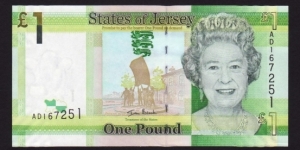 Jersey 2010 P-NEW 1 Pound Banknote