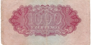 Banknote from Hungary