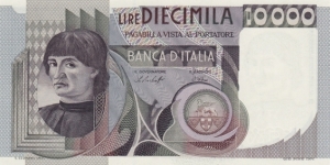Italy P106a (10000 lire 1978) Banknote