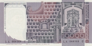 Banknote from Italy