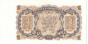 Banknote from Czech Republic
