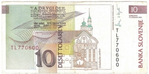 Banknote from Slovenia