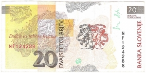 Banknote from Slovenia