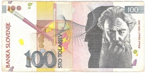 100 Tolarjev Banknote