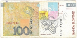 Banknote from Slovenia