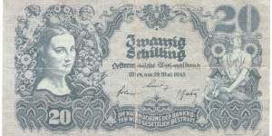 20 Schilling(1945) Banknote