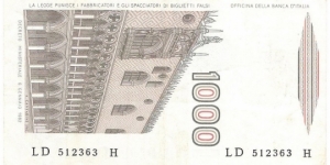 Banknote from Italy