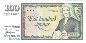 100 Kronur Banknote