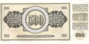 Banknote from Yugoslavia