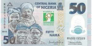 50 Naira(commemorative polymere issue) Banknote