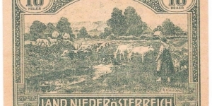 10 Heller(local note 1920) Banknote