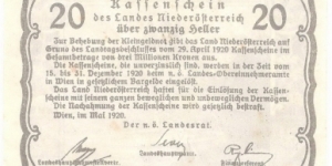 Banknote from Austria