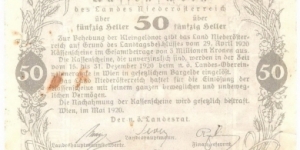 Banknote from Austria