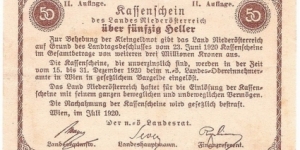 Banknote from Austria