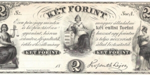 2 Forint(Pénzjegy, Philadelphia 1852) Banknote