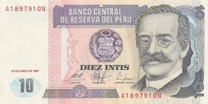 10 Intis Banknote