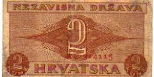 Banknote from Croatia