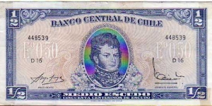 1/2 Escudo (50 Centésimos)__pk# 134 Aa__1962-1975 Banknote
