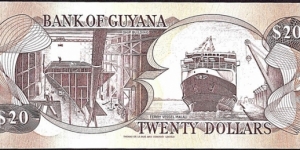 Banknote from Guyana