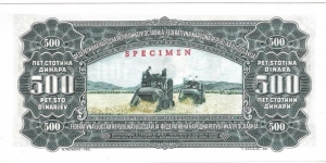 Banknote from Yugoslavia