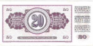 Banknote from Yugoslavia