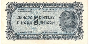 5 Dinara(1944) Banknote