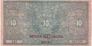 Banknote from Yugoslavia