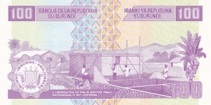 Banknote from Burundi