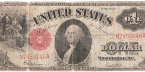 United States Note; 1 dollar; Series 1917 (Speelman/White) Banknote