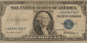 1935F STAR NOTE Banknote