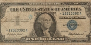 1957 STAR NOTE Banknote