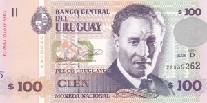 Uruguay P88 (100 pesos uruguayos 2006) Banknote