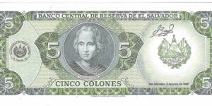 Banknote from El Salvador