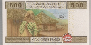 Banknote from Central African Republic