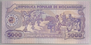 Banknote from Mozambique