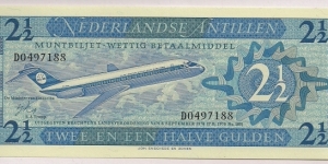 Netherlands Antilles 2.5 Gulden 1970 P21. Banknote