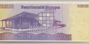 Banknote from Nicaragua